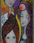 artGewa, Öl auf Holzplatte 20x60